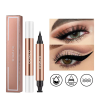 Eyeliner negru tip carioca 2in1 cu stampila ochi,Waterproof