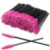 Set 50 Perii de unica folosinta pentru gene si sprancene, Fucsia