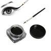 Set Eyeliner Cream Negru cu Pensula de Aplicare, Waterproof