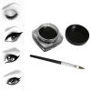 Set Eyeliner Cream Negru cu Pensula de Aplicare, Waterproof