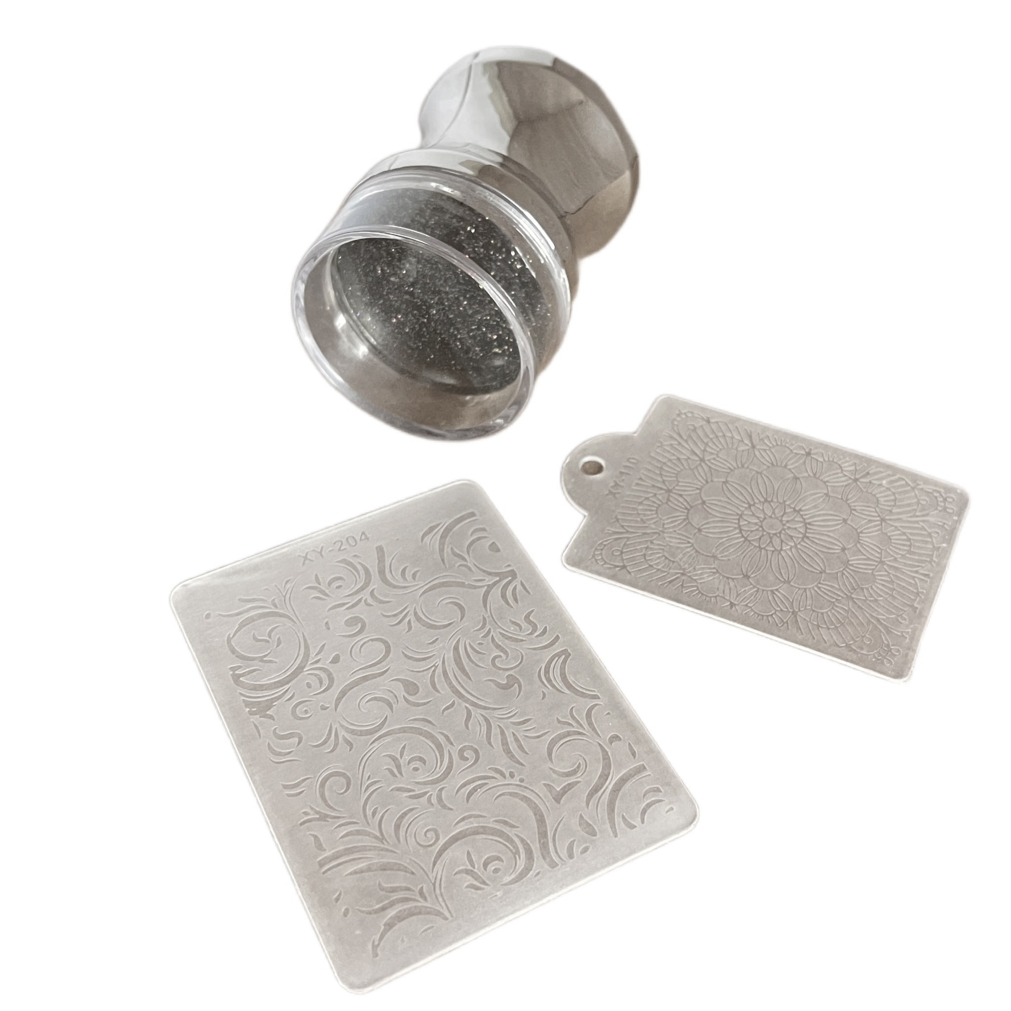 set-stampila-cu-matrite-silver